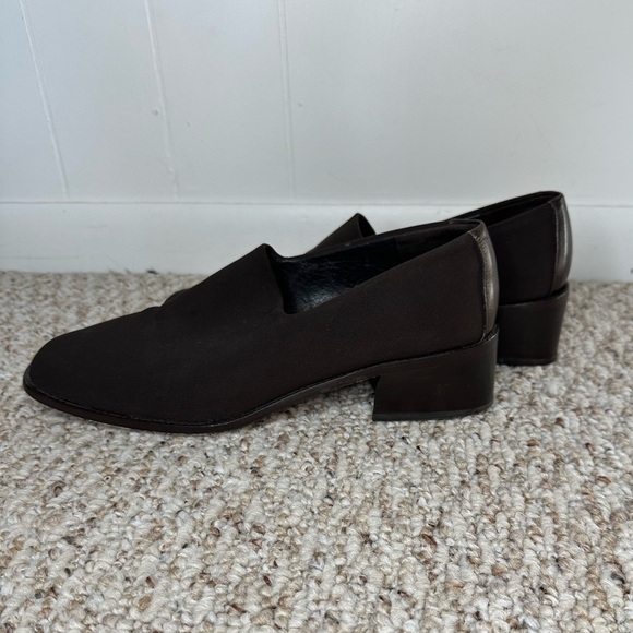Donald Pliner AAA Black Silk Elastic Black Calf shoe - Picture 2 of 6